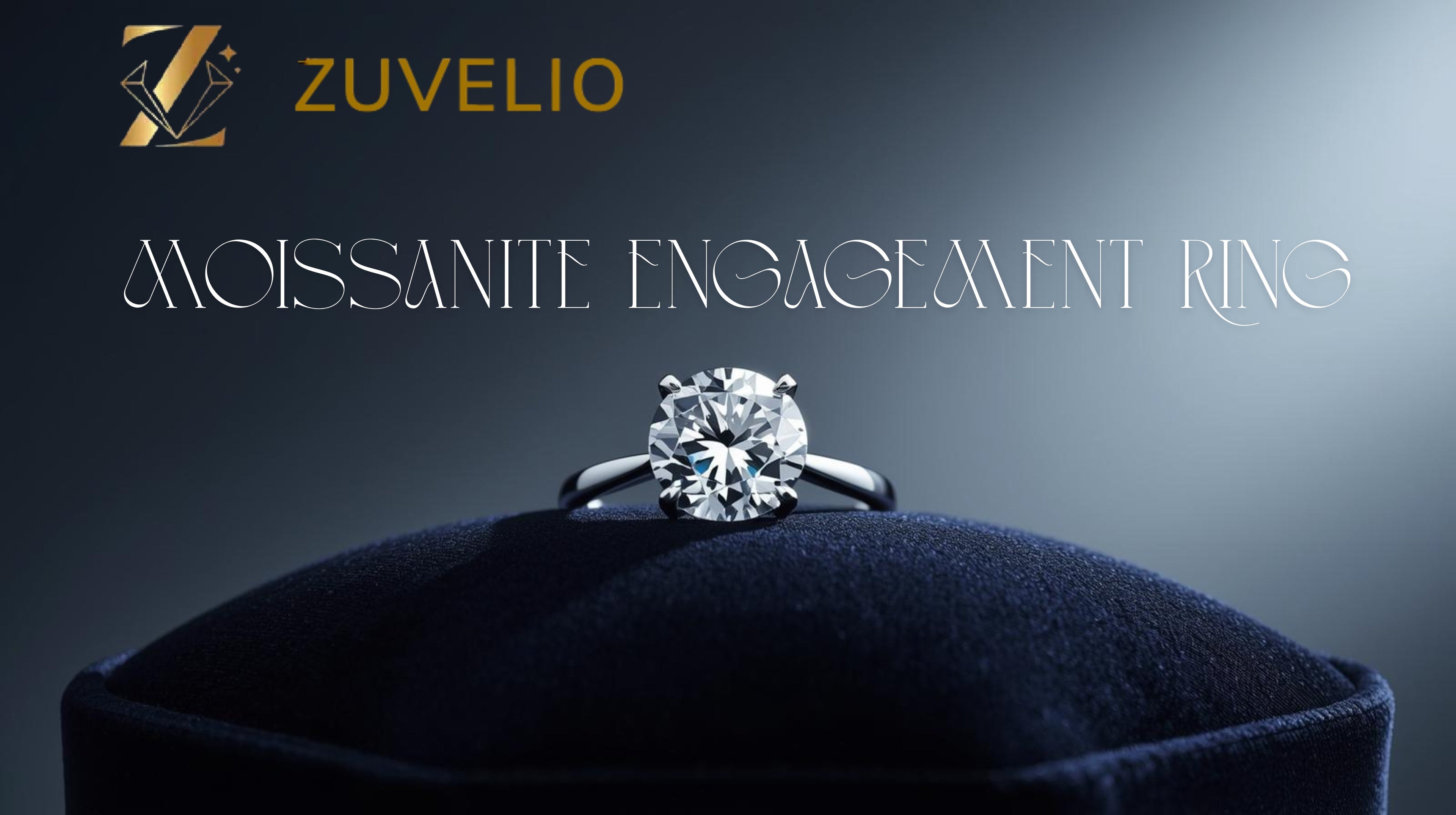 moissanite engagement ring