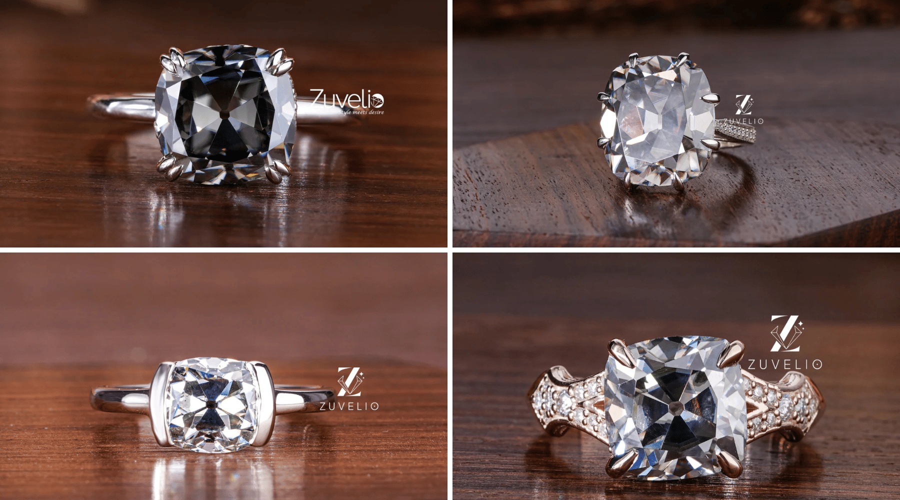 Grey Moissanite Engagement Ring: Mysterious Elegance for Modern Brides