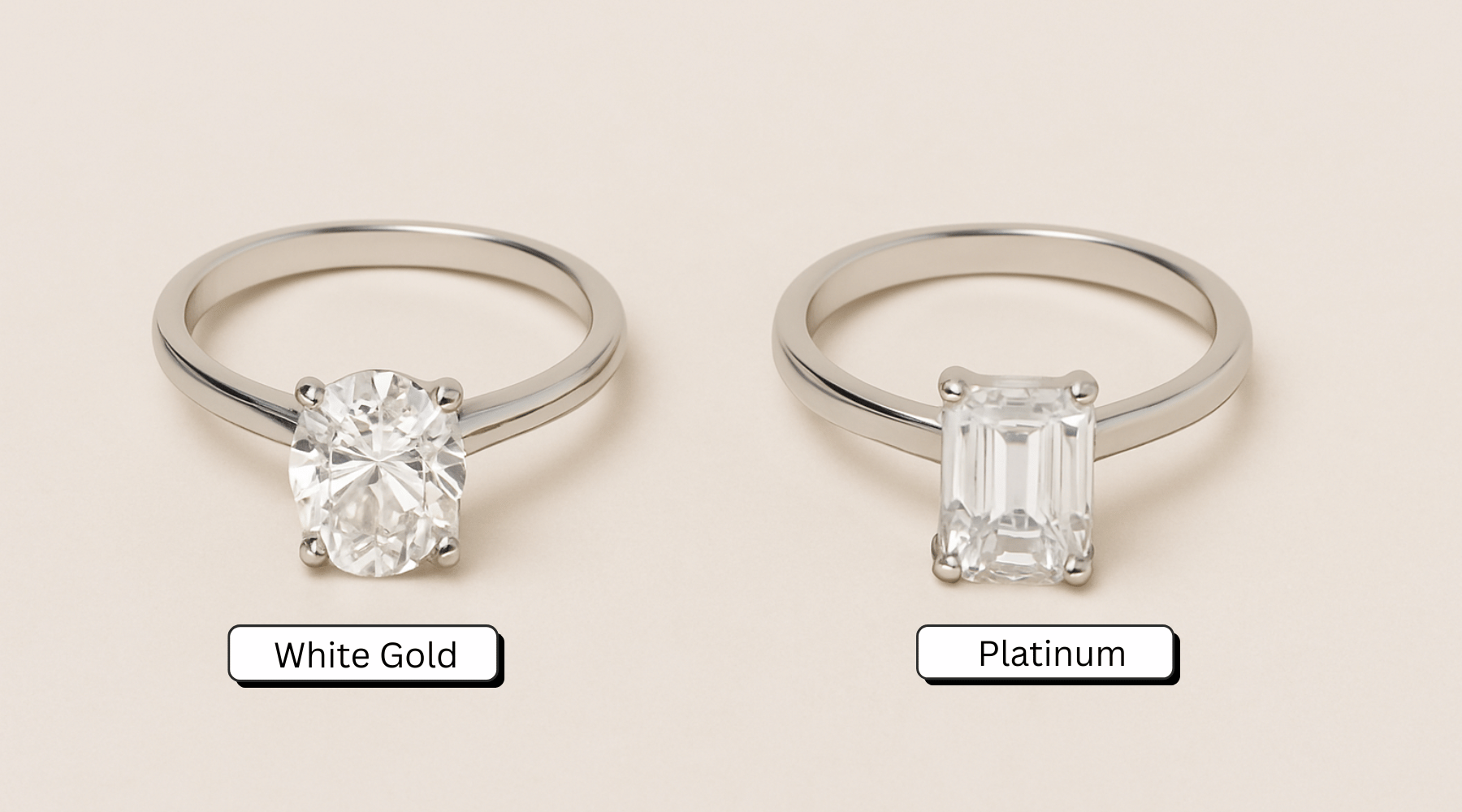 White Gold vs Platinum: What’s Best for a Custom Engagement Ring?