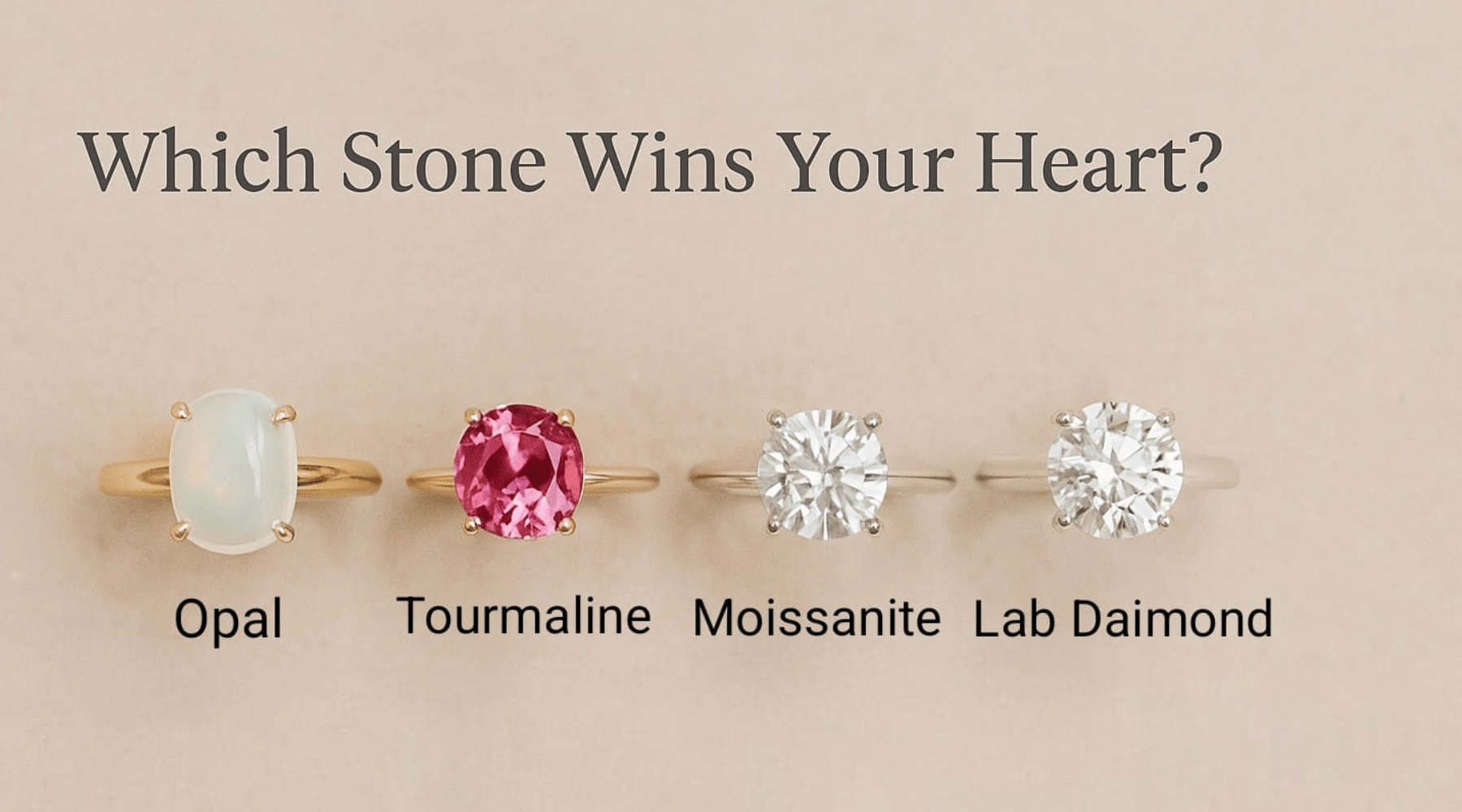Opal, Tourmaline, Moissanite and Lab Diamonds: Which Ring Stone Is Best?