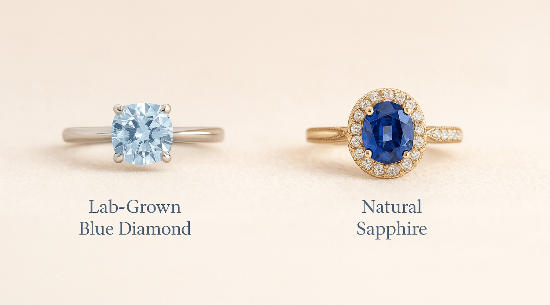 Lab-Grown Blue Diamonds vs Sapphires: Modern Luxury with Ethical Sparkle
