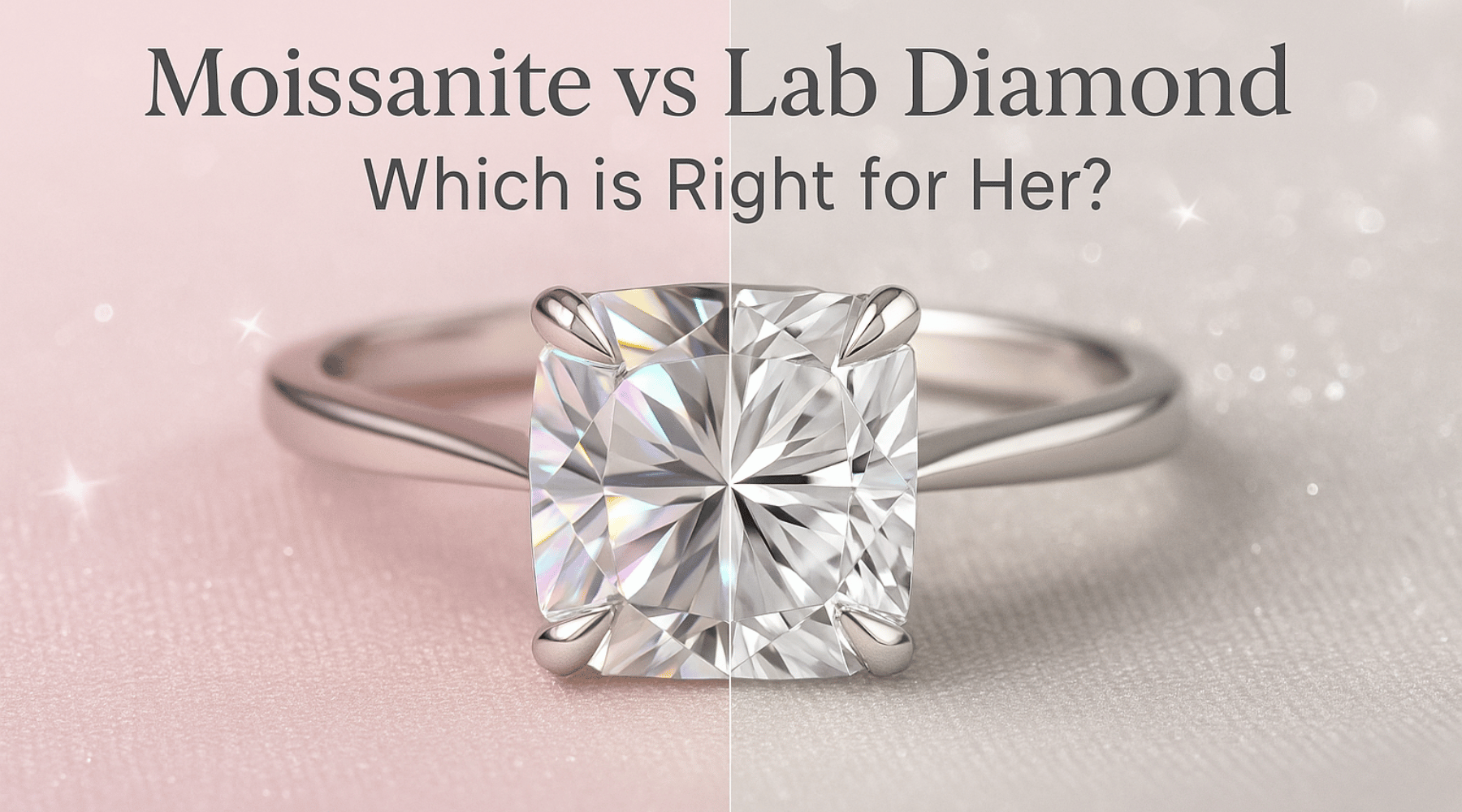 Moissanite vs Lab Grown Diamond: Which is Better for Her Engagement Ring?