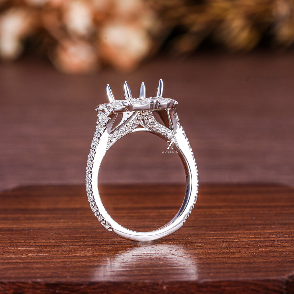 Semi Mount Lab Diamond Ring - Zuvelio.com