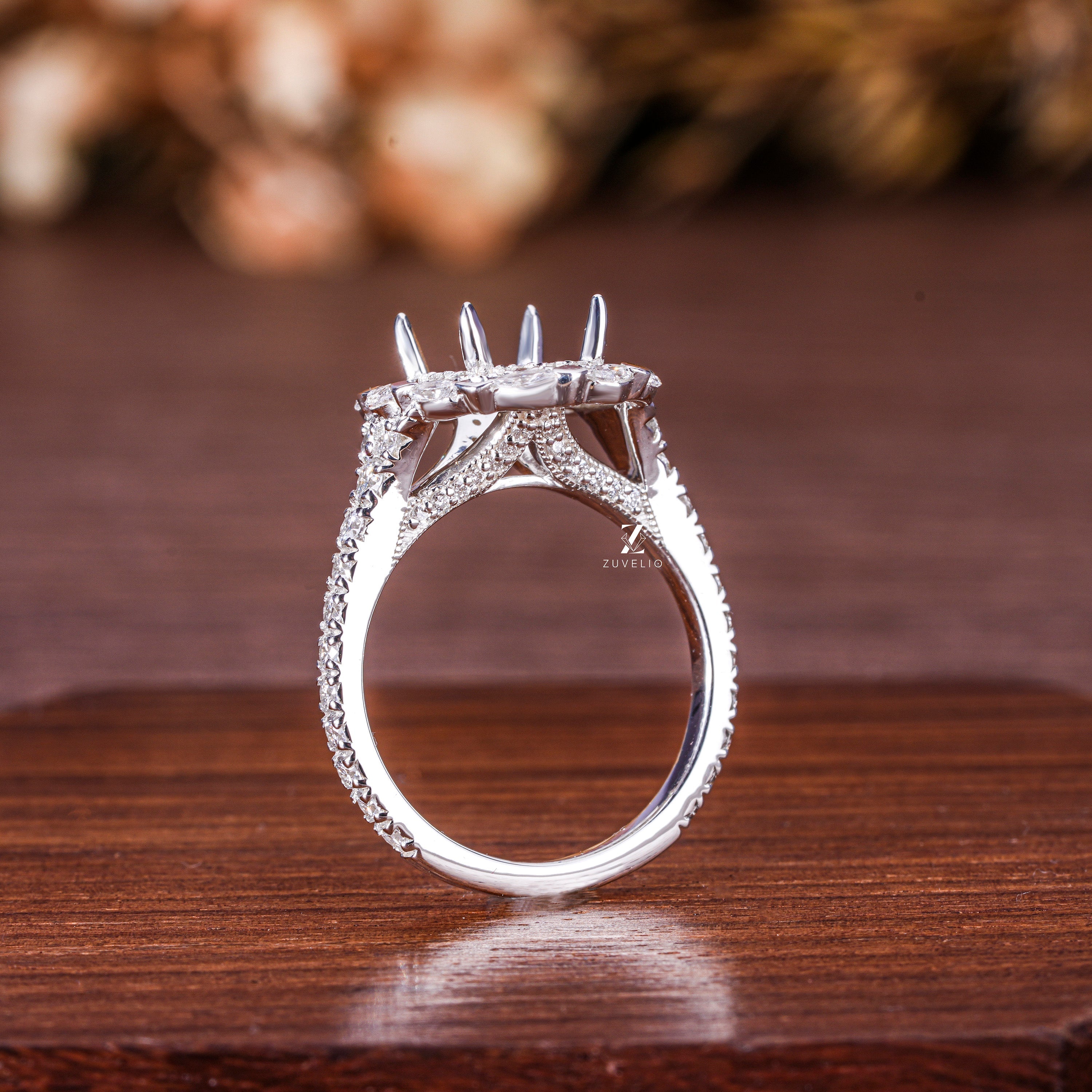 Semi Mount Lab Diamond Ring - Zuvelio.com