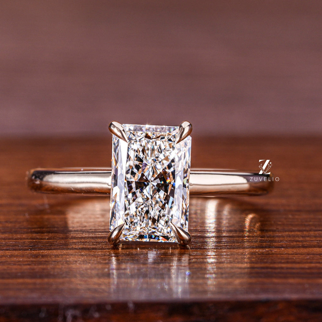Radiant Cut Lab Diamond Ring - Zuvelio.com