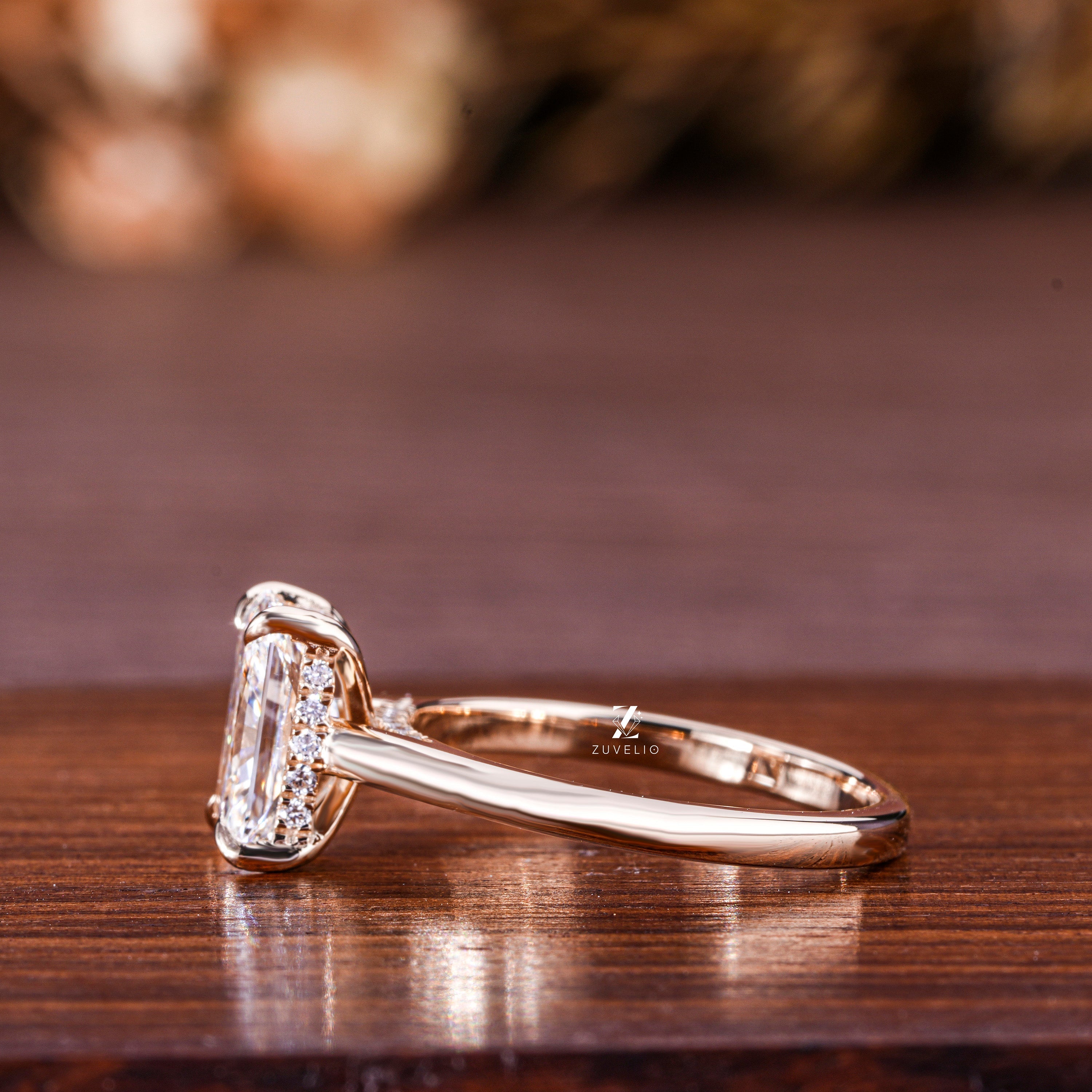 Radiant Cut Lab Diamond Ring - Zuvelio.com