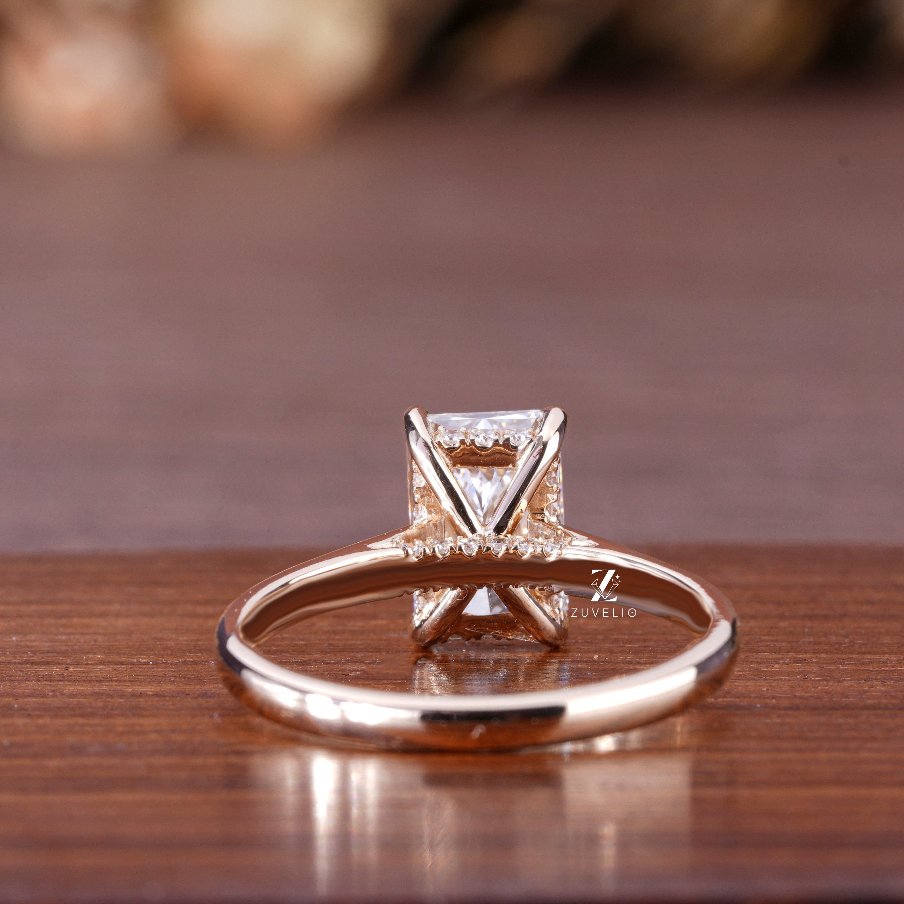 Radiant Cut Lab Diamond Ring - Zuvelio.com