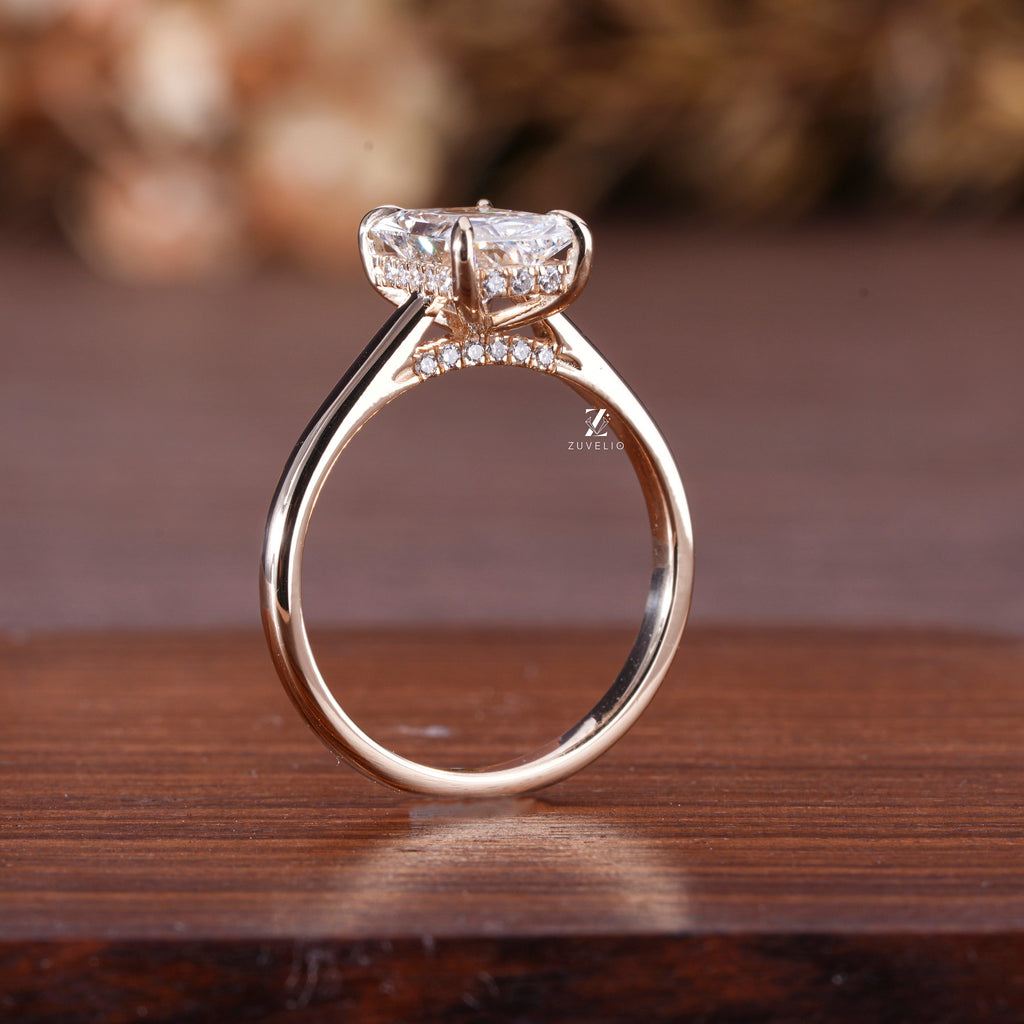 Radiant Cut Lab Diamond Ring - Zuvelio.com