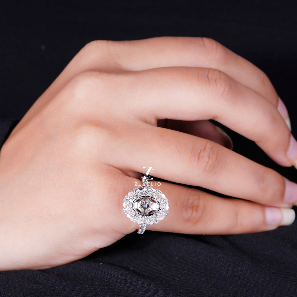 Semi Mount Lab Diamond Ring - Zuvelio.com