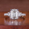 3.53 Ct Emerald Cut Diamond Ring - Zuvelio.com
