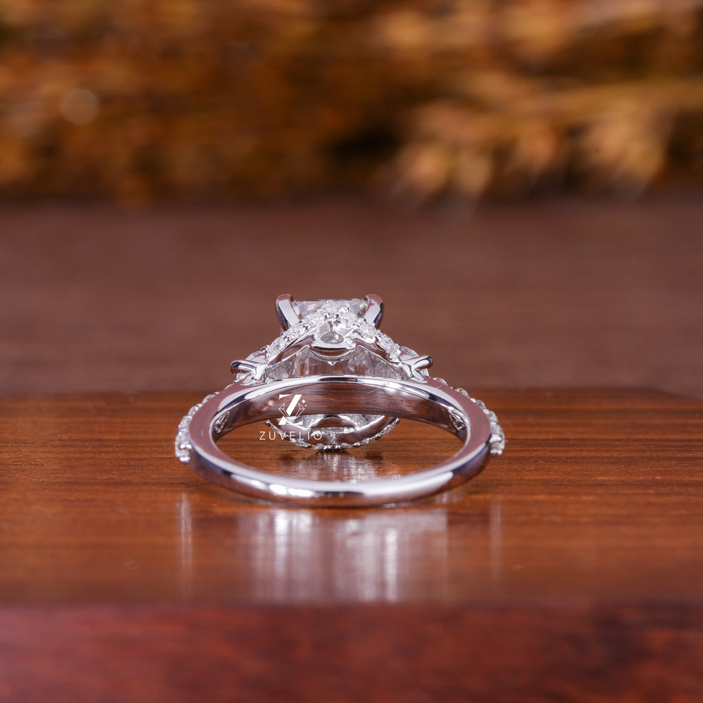 3.53 Ct Emerald Cut Diamond Ring - Zuvelio.com