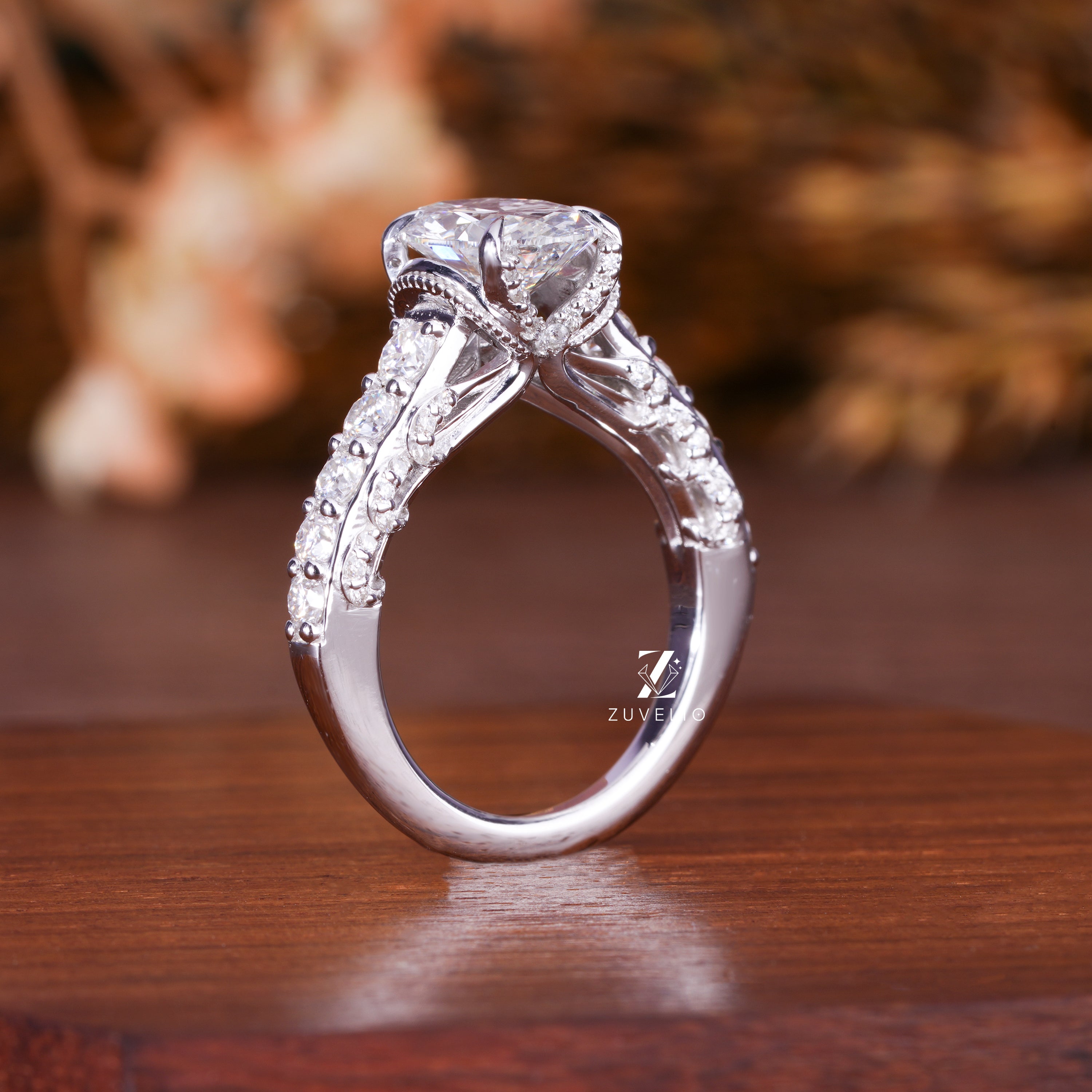 Oval Cut Diamond Ring - Zuvelio.com