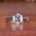 1.19 Ctw Hexagon Diamond Ring