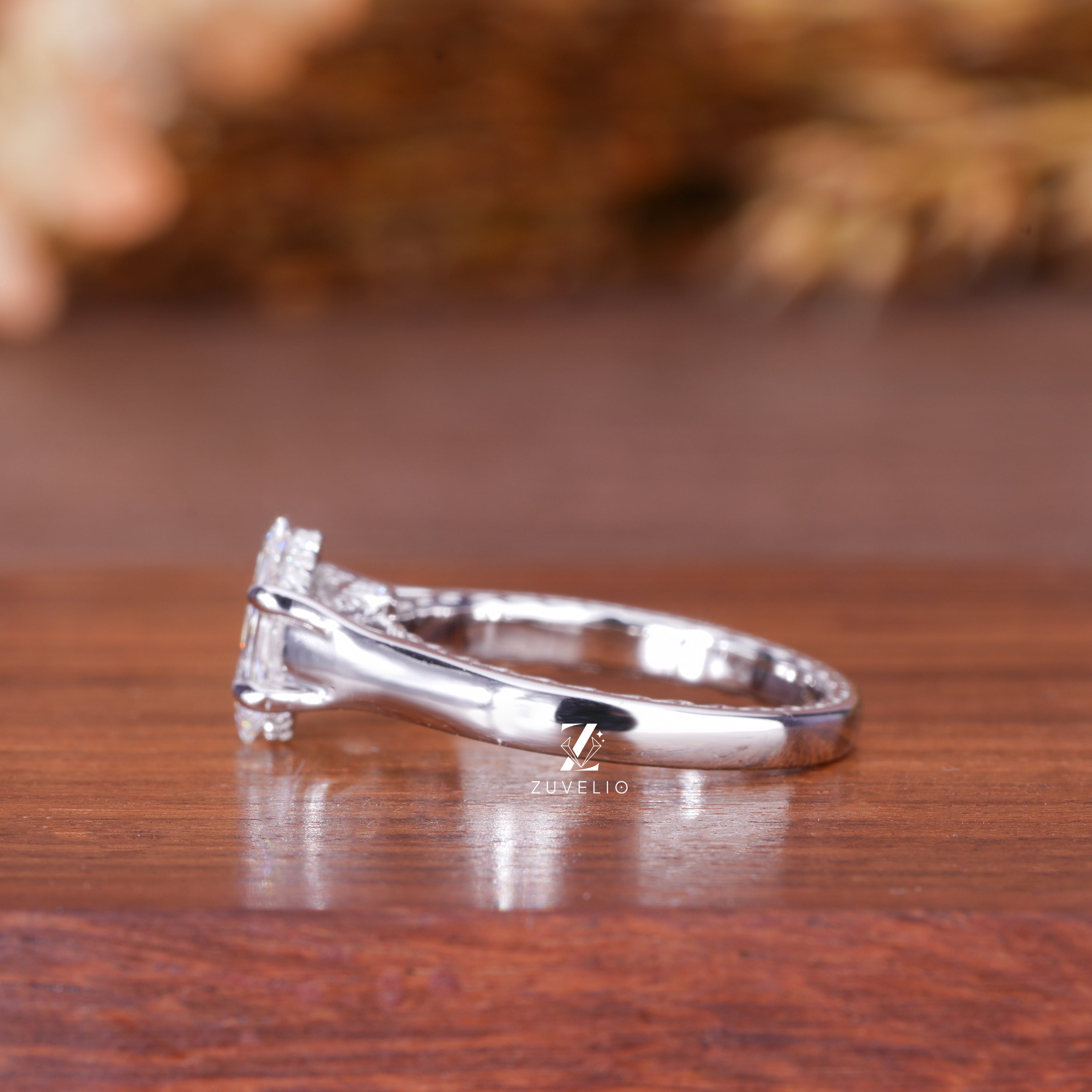 1.19 Ctw Hexagon Diamond Ring