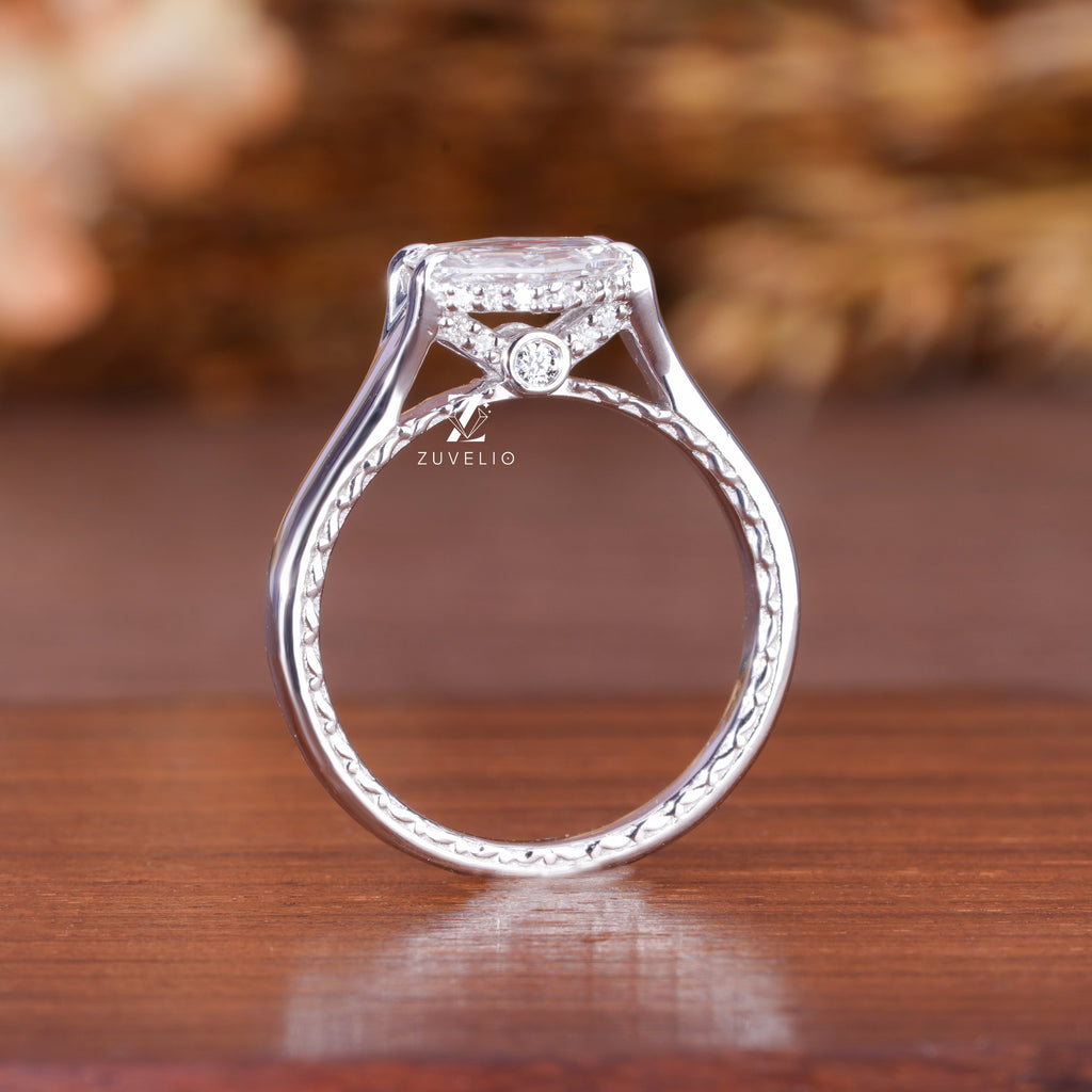 1.19 Ctw Hexagon Diamond Ring