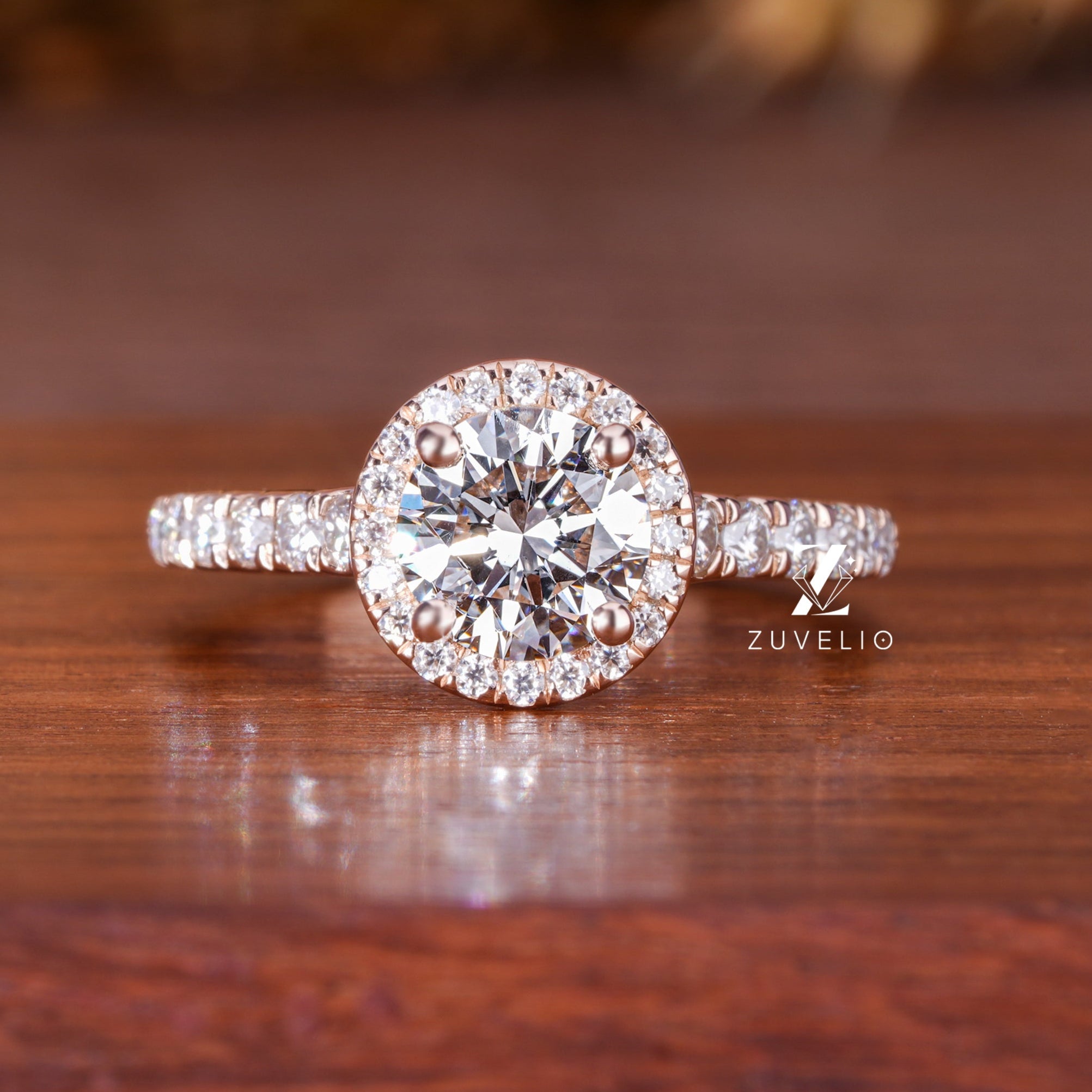 1.92 CTW Round Diamond Ring - Zuvelio.com