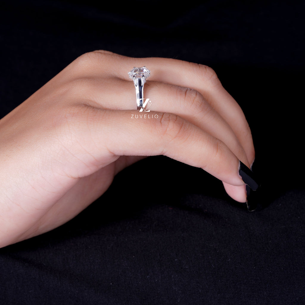 1.19 Ctw Hexagon Diamond Ring