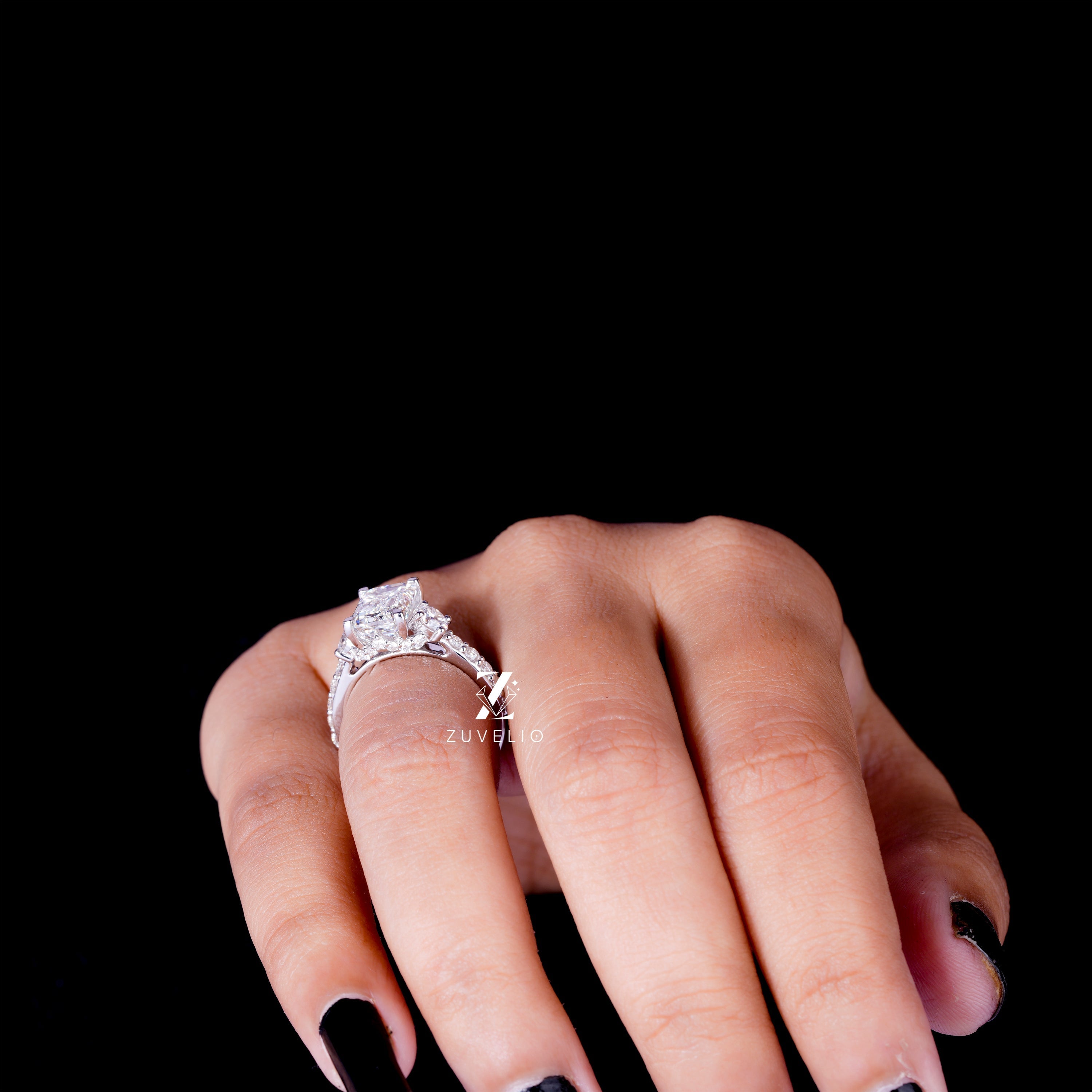 3.53 Ct Emerald Cut Diamond Ring - Zuvelio.com