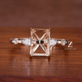 Emerald Semi Mount Diamond Ring