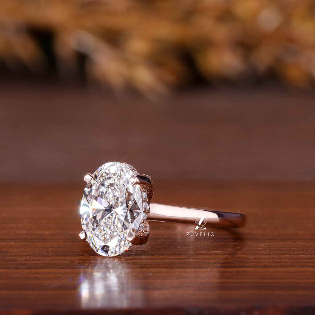 2.30 Oval Cut Diamond Riing