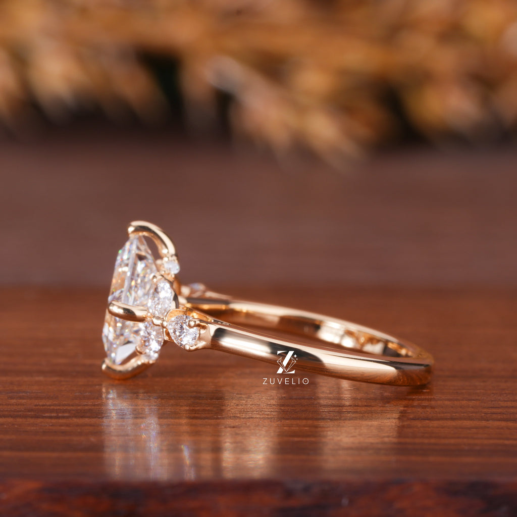 Princess Cut Lab Diamond Ring