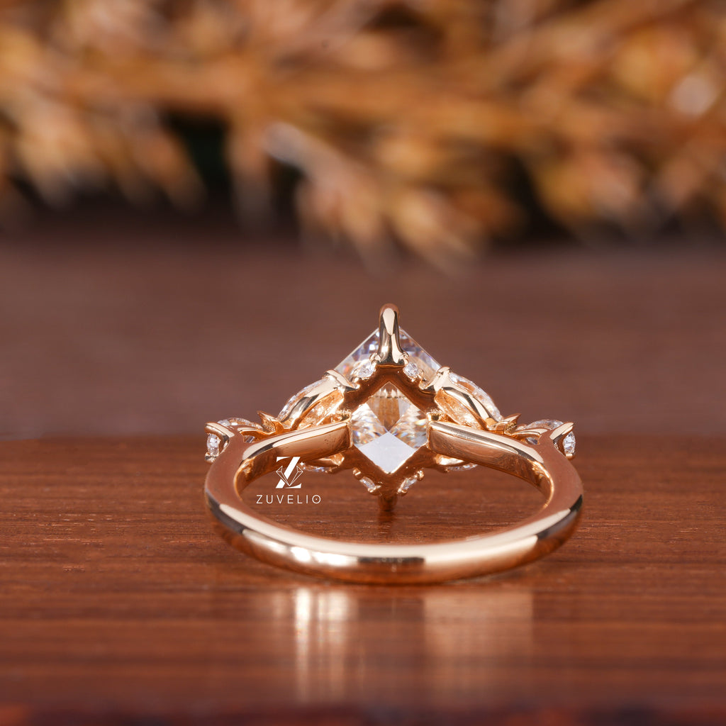 Princess Cut Lab Diamond Ring