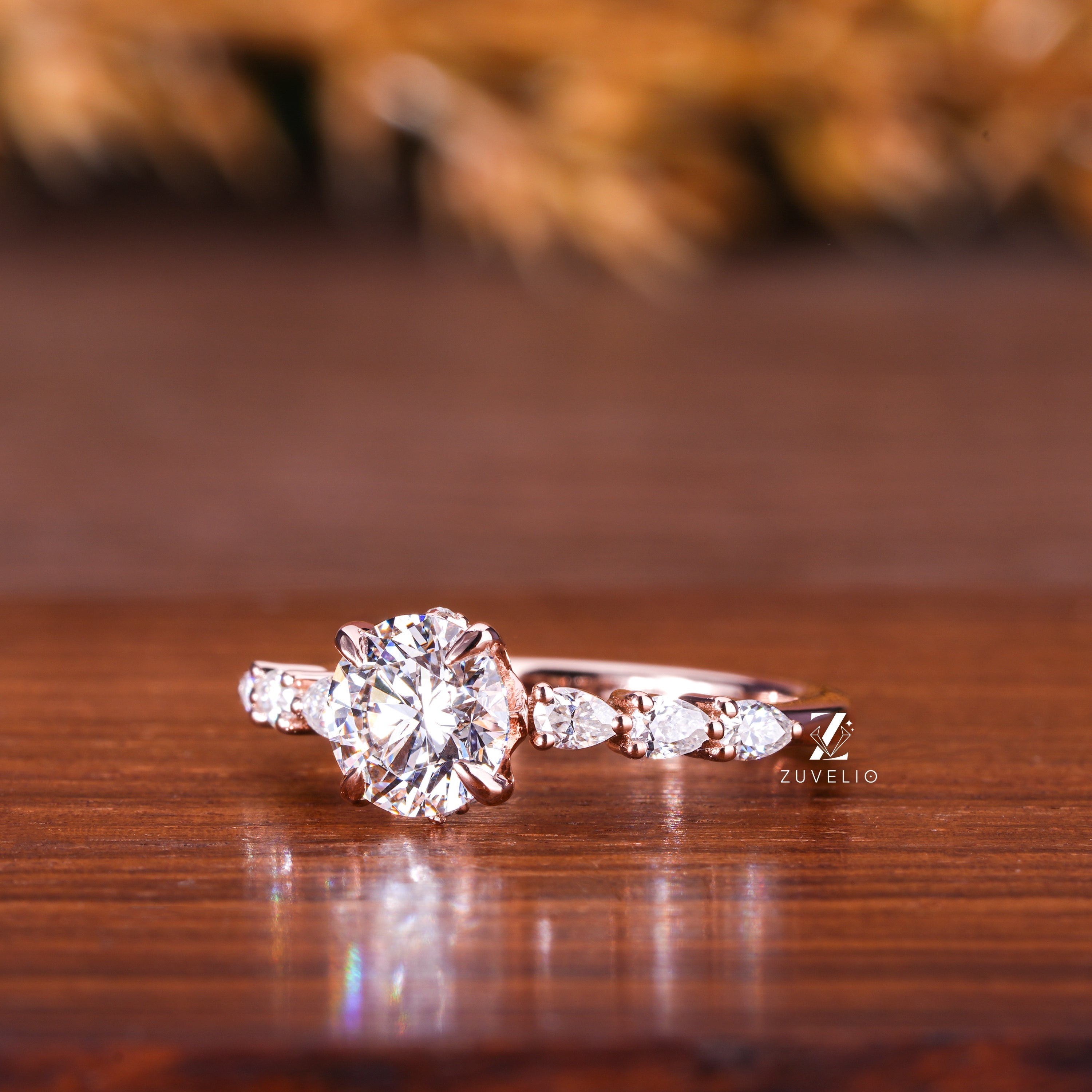 Round Cut Diamond Ring