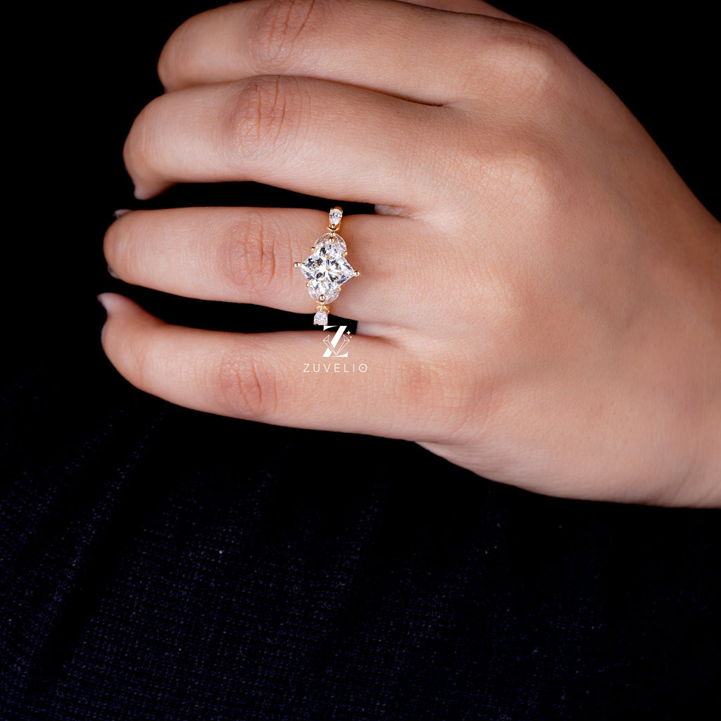 Princess Cut Lab Diamond Ring