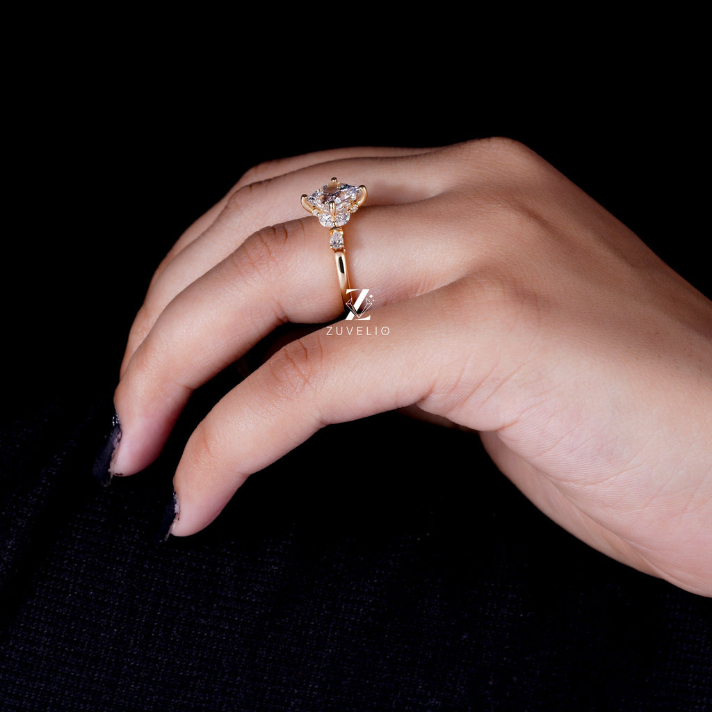 Princess Cut Lab Diamond Ring