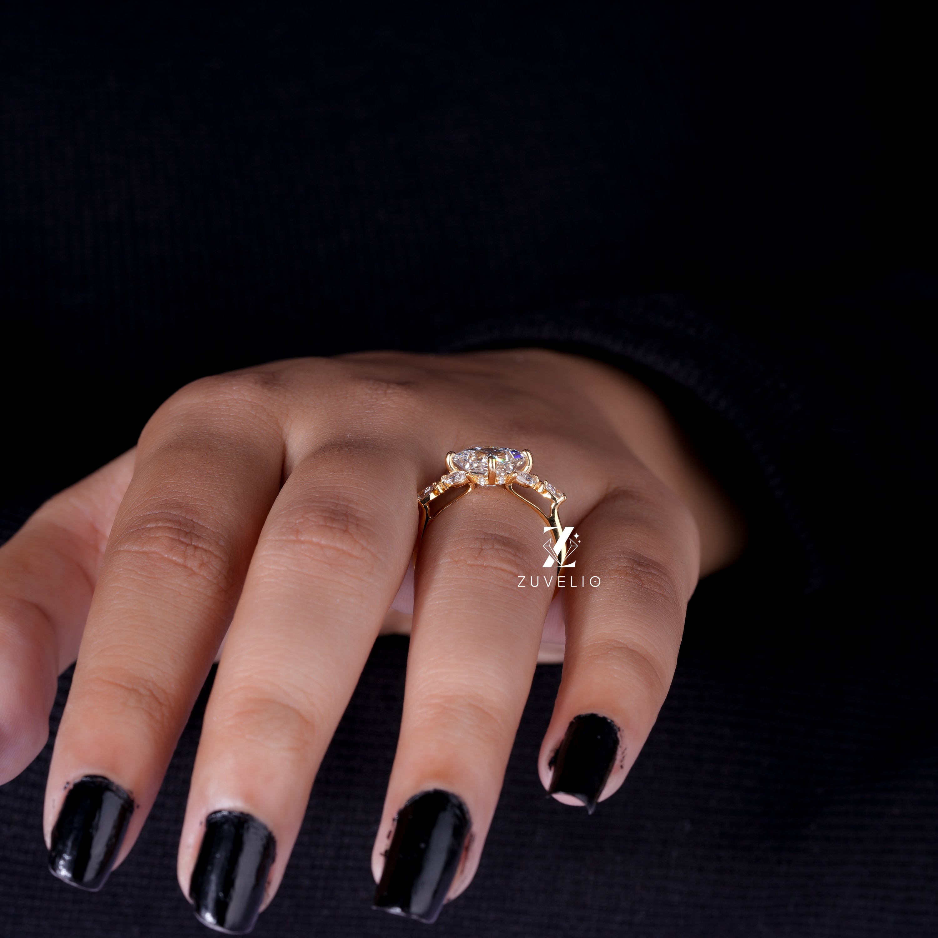 Princess Cut Lab Diamond Ring