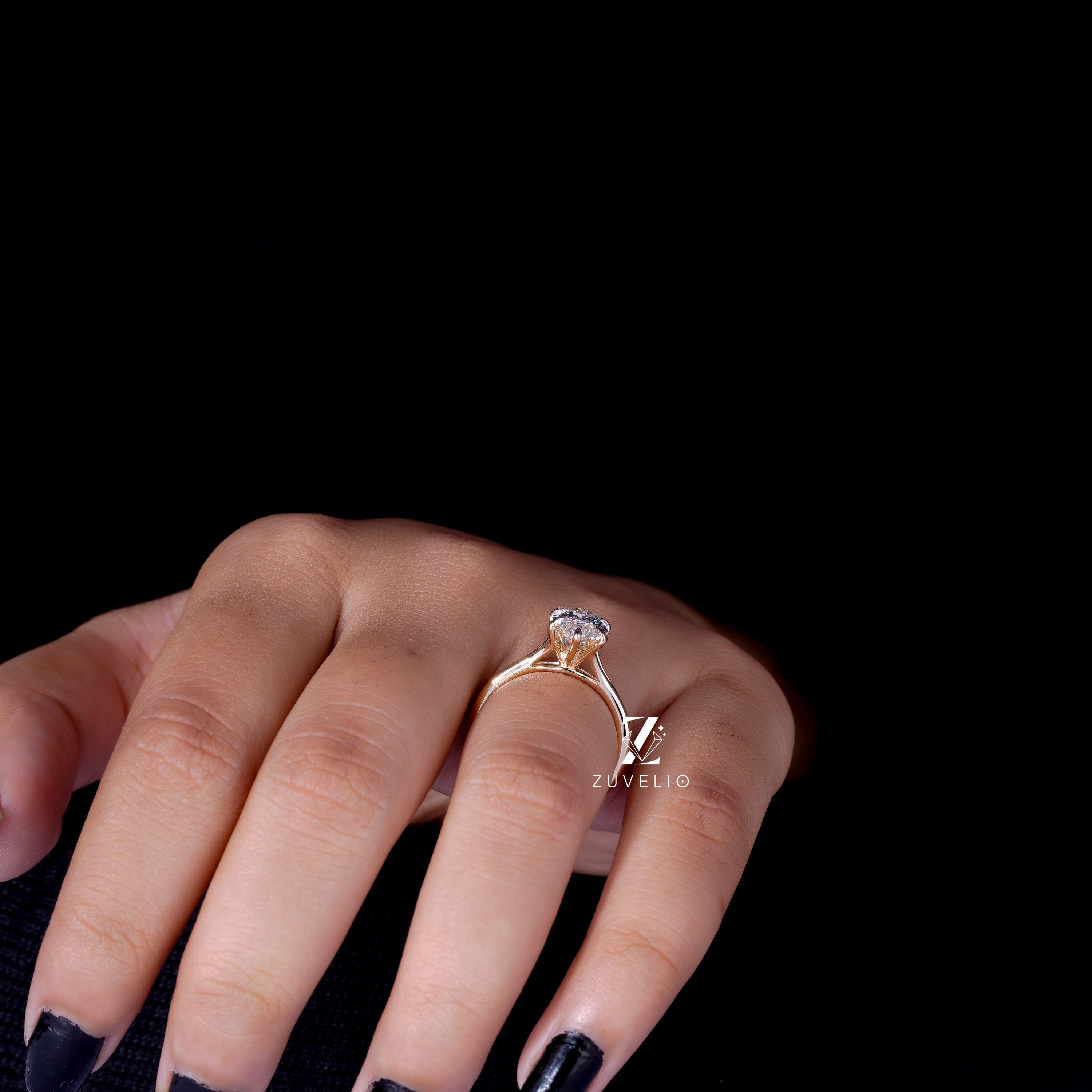 Marquise Split Shank Ring
