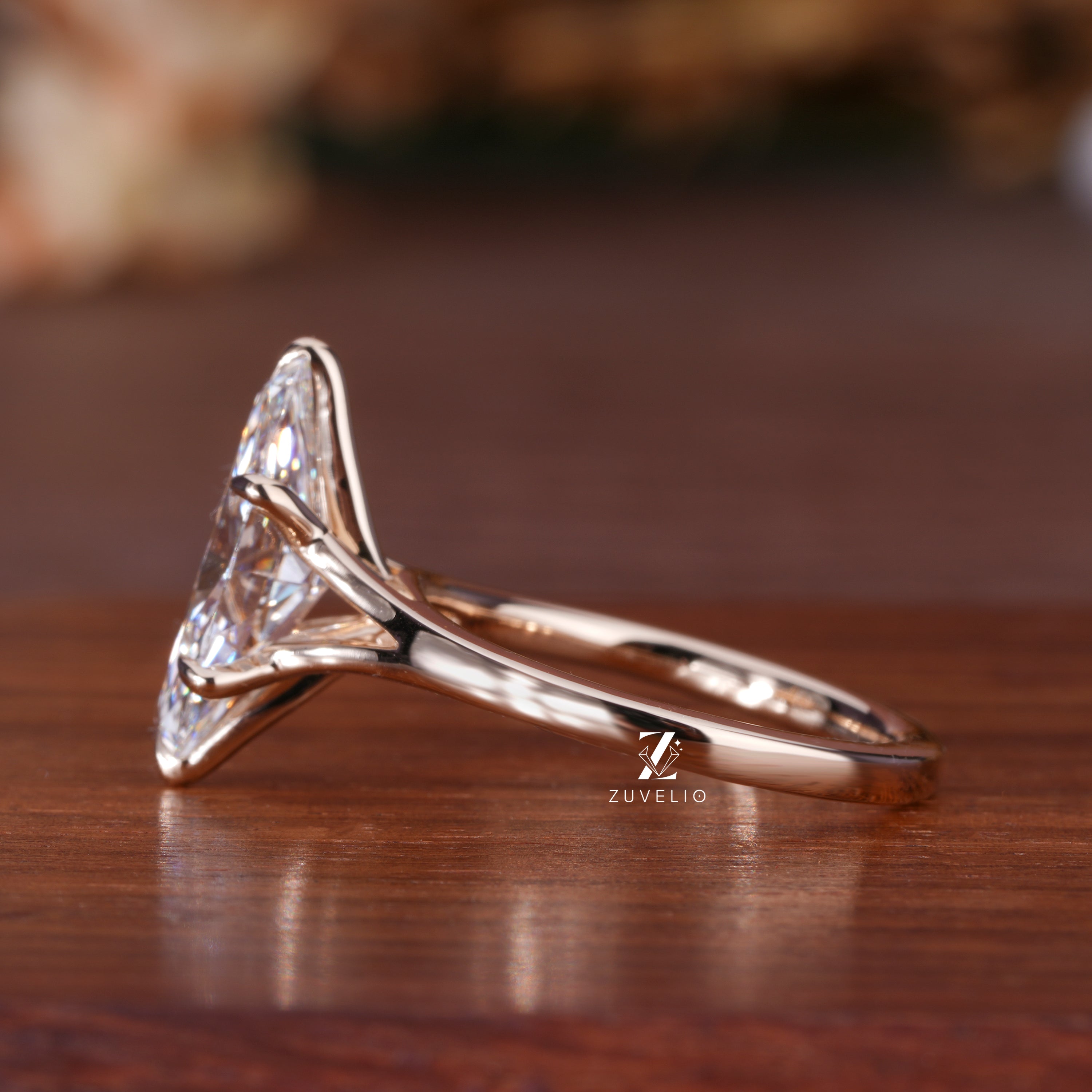 Marquise Split Shank Ring