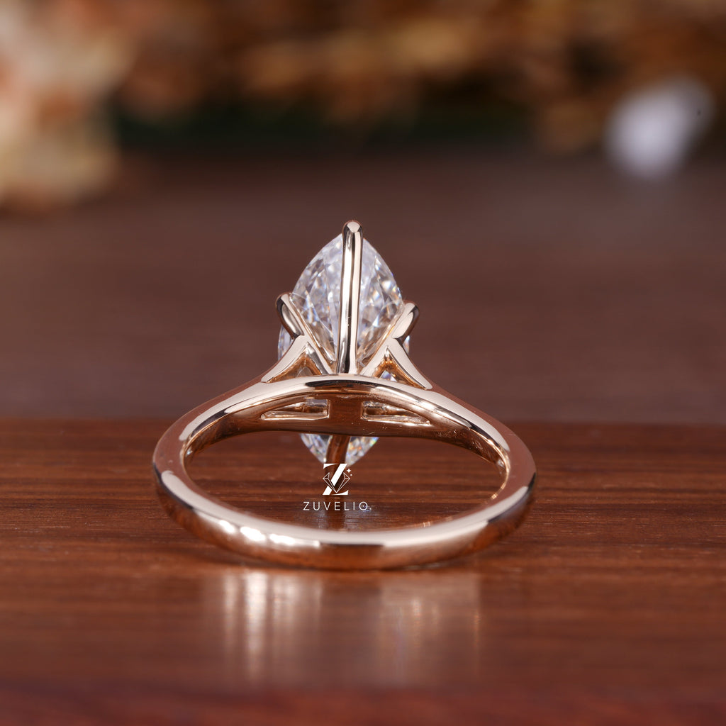 Marquise Split Shank Ring