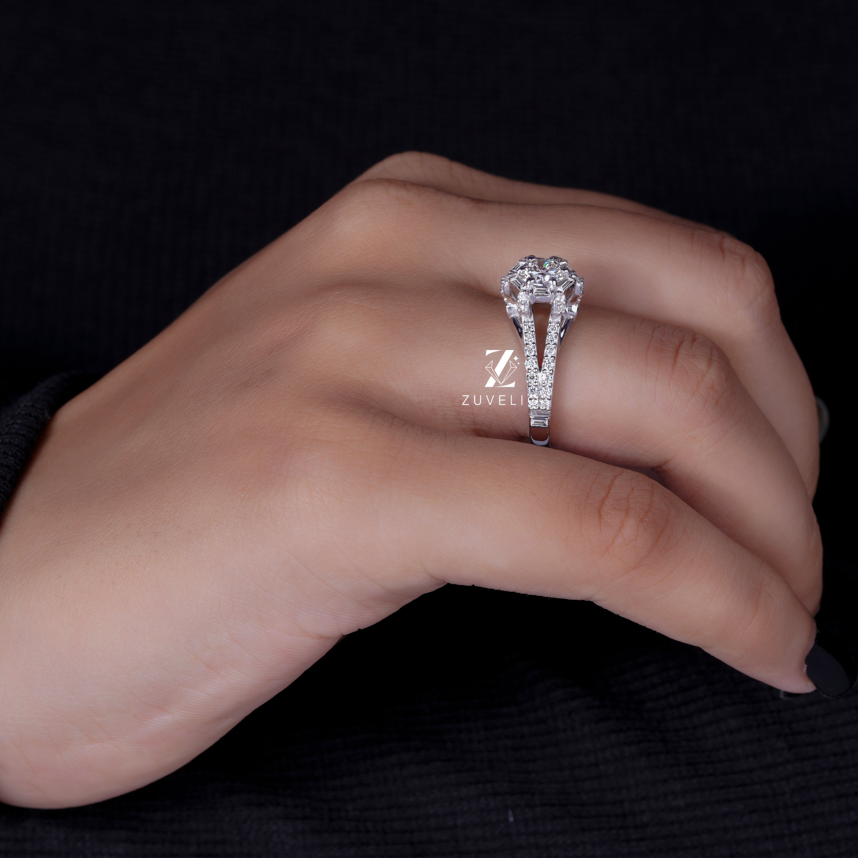 5.5 mm Round Diamond Ring