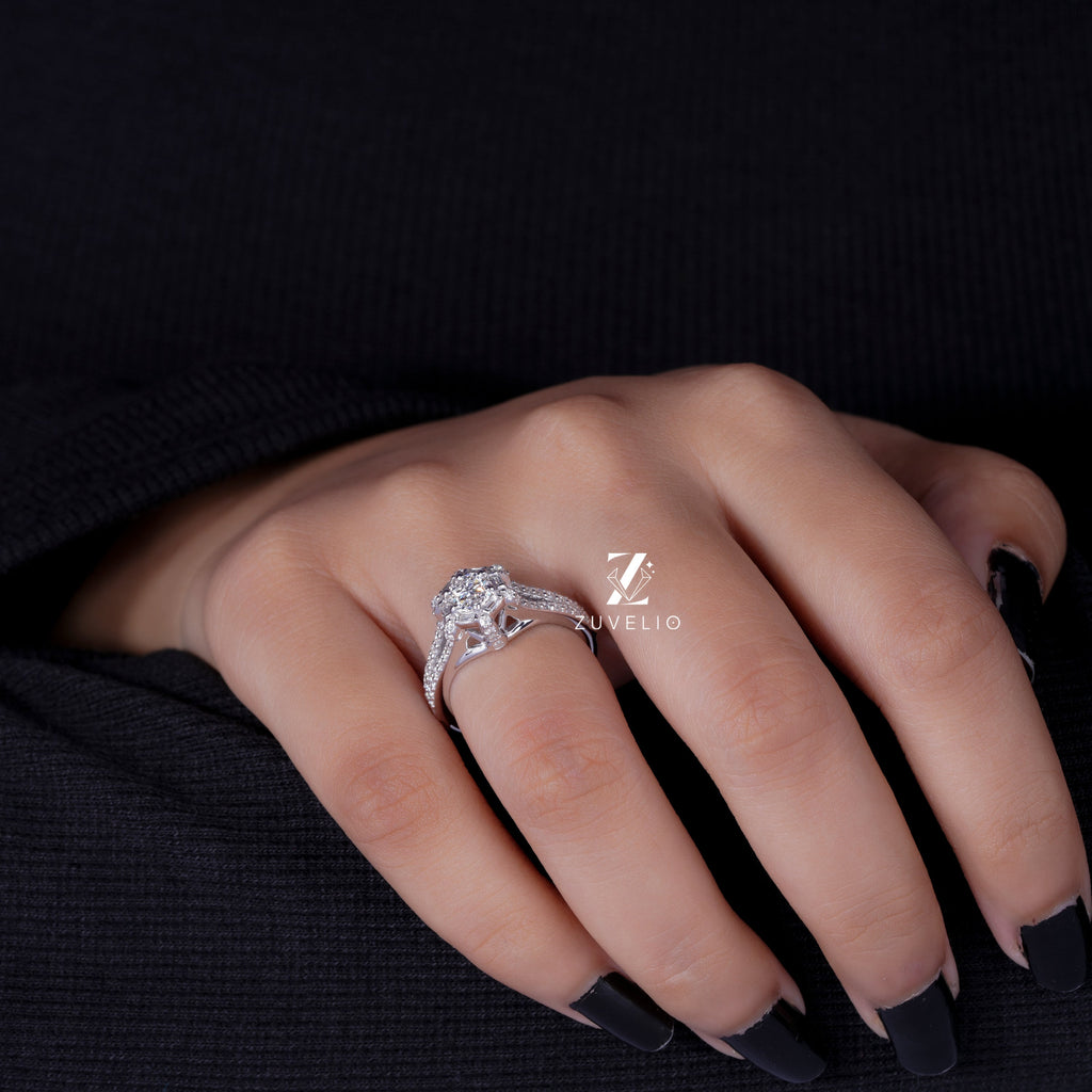 5.5 mm Round Diamond Ring
