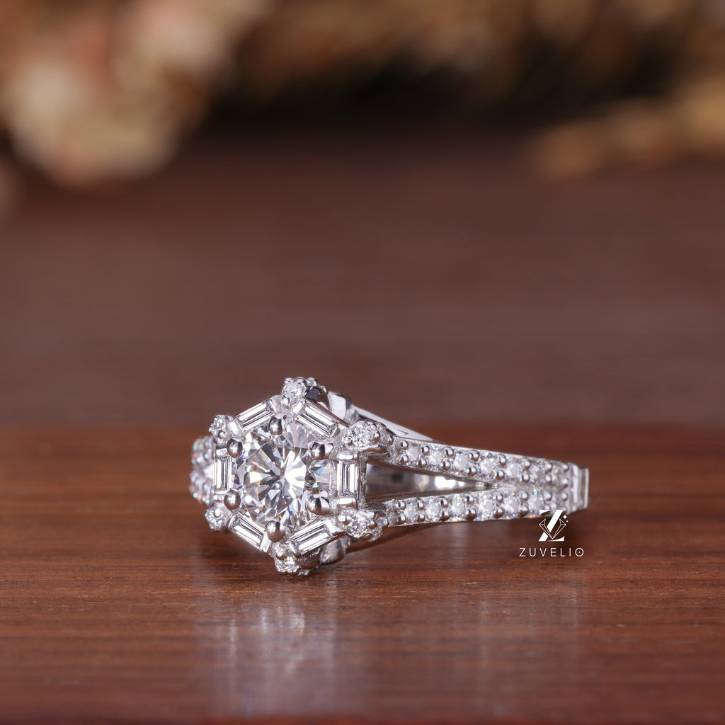 5.5 mm Round Diamond Ring
