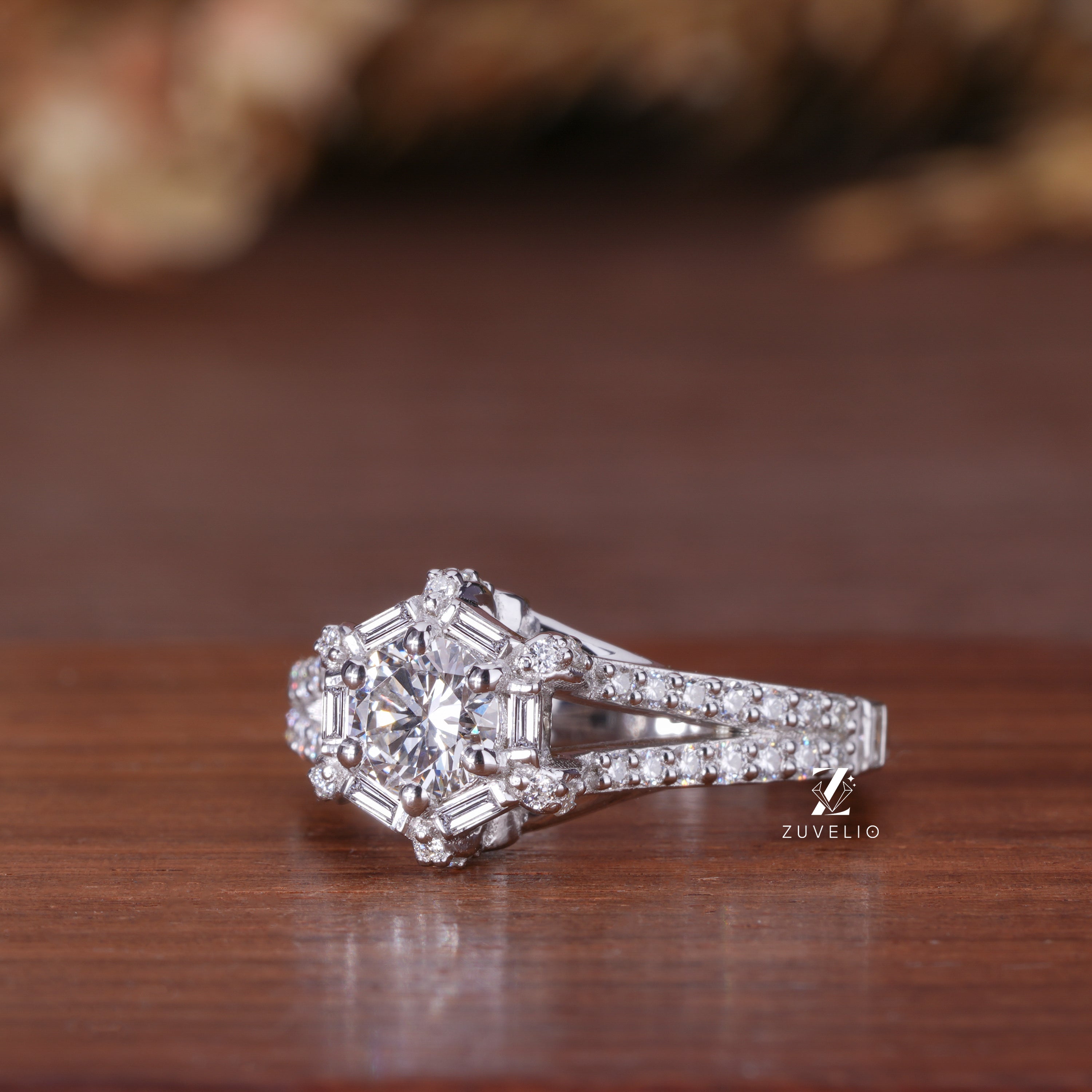 5.5 mm Round Diamond Ring