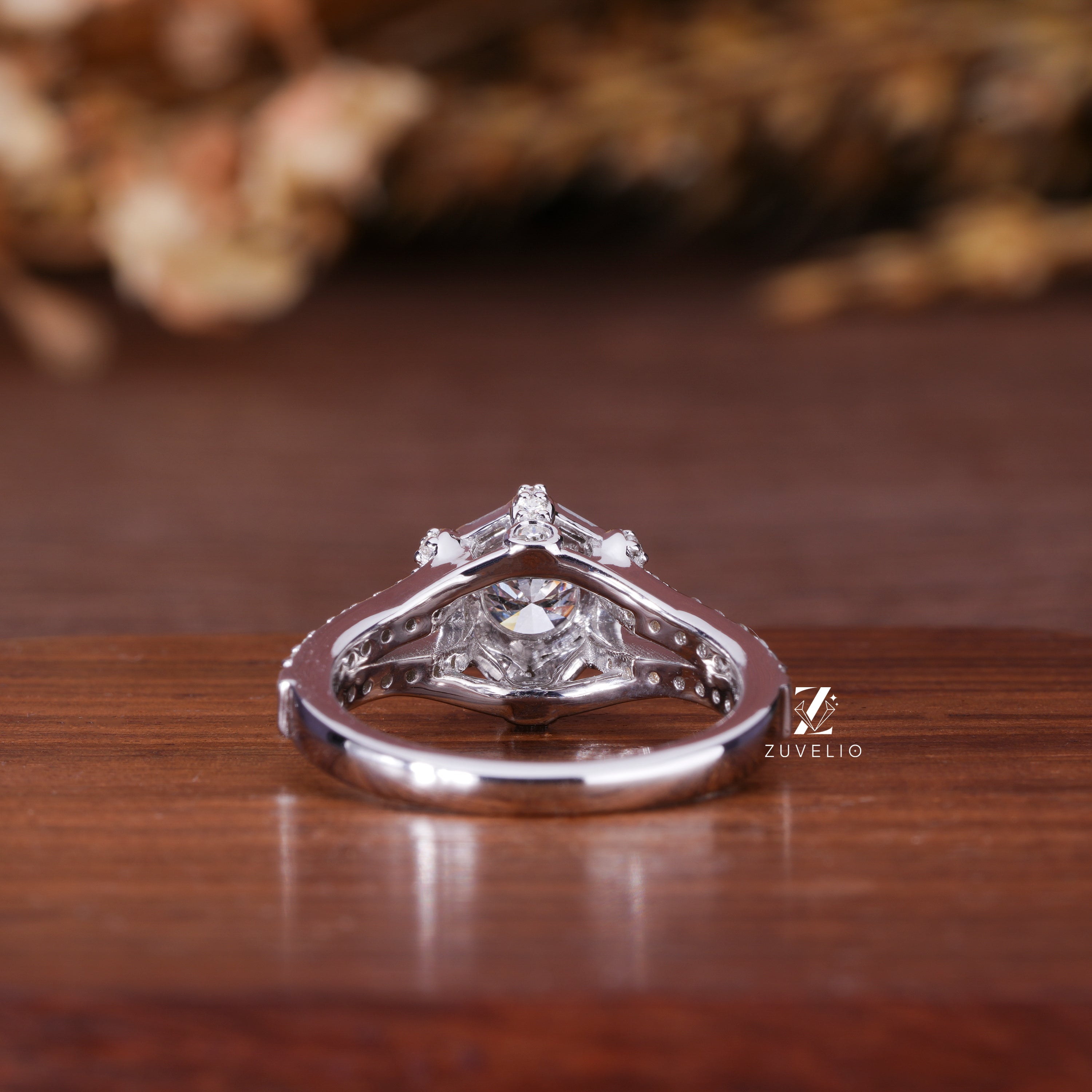 5.5 mm Round Diamond Ring