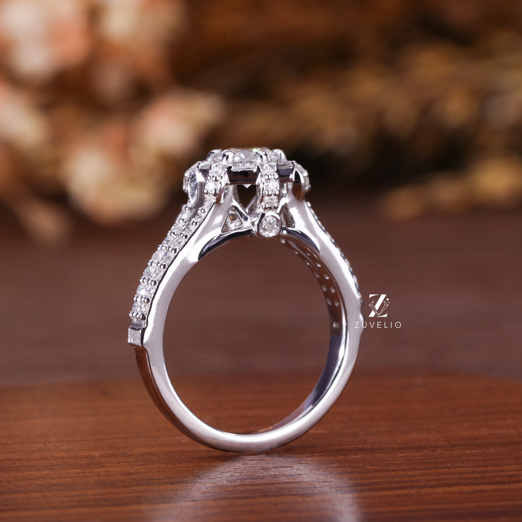 5.5 mm Round Diamond Ring