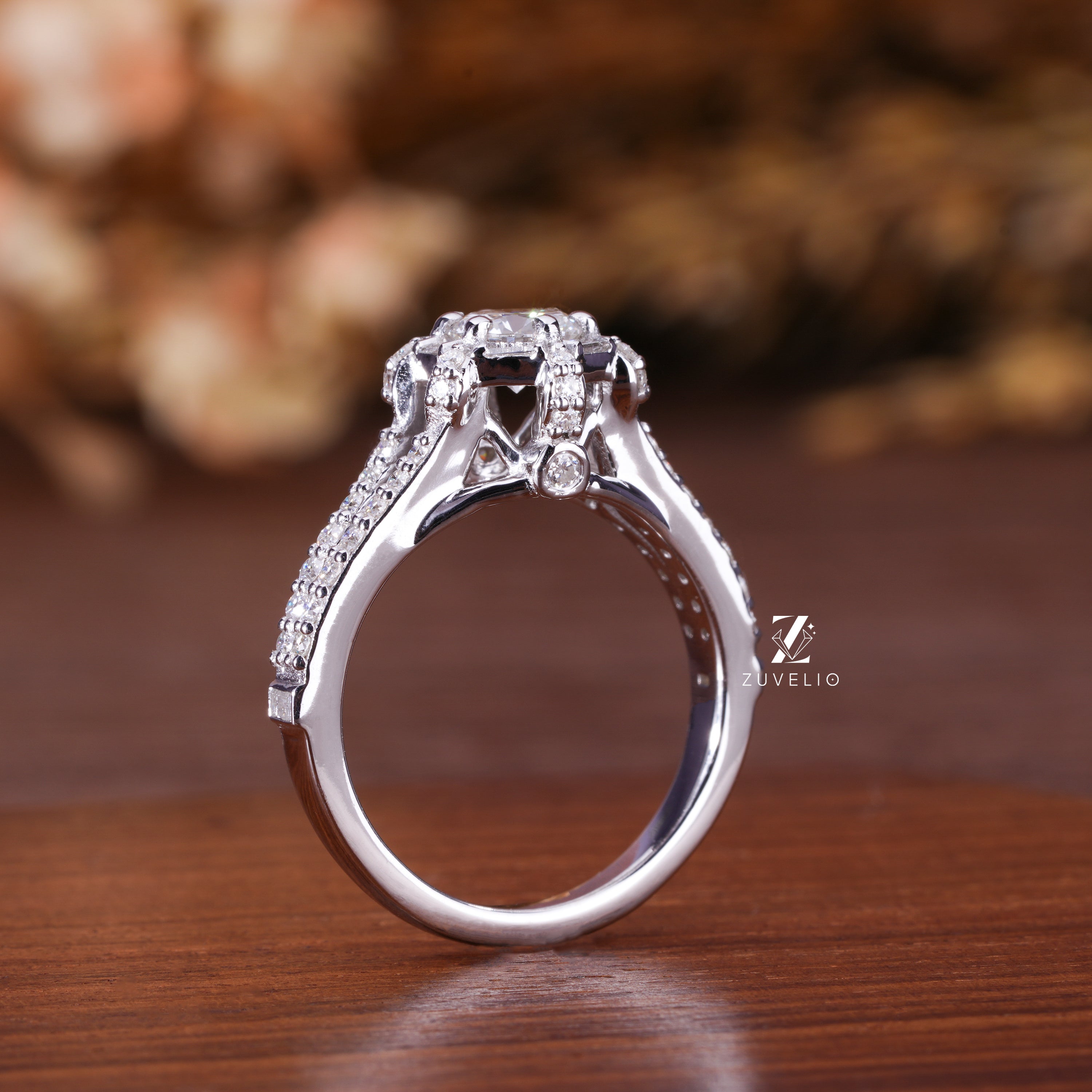 5.5 mm Round Diamond Ring