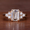 Emerald Cut Cluster Ring