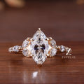 Marquise Cluster Lab Diamond Ring