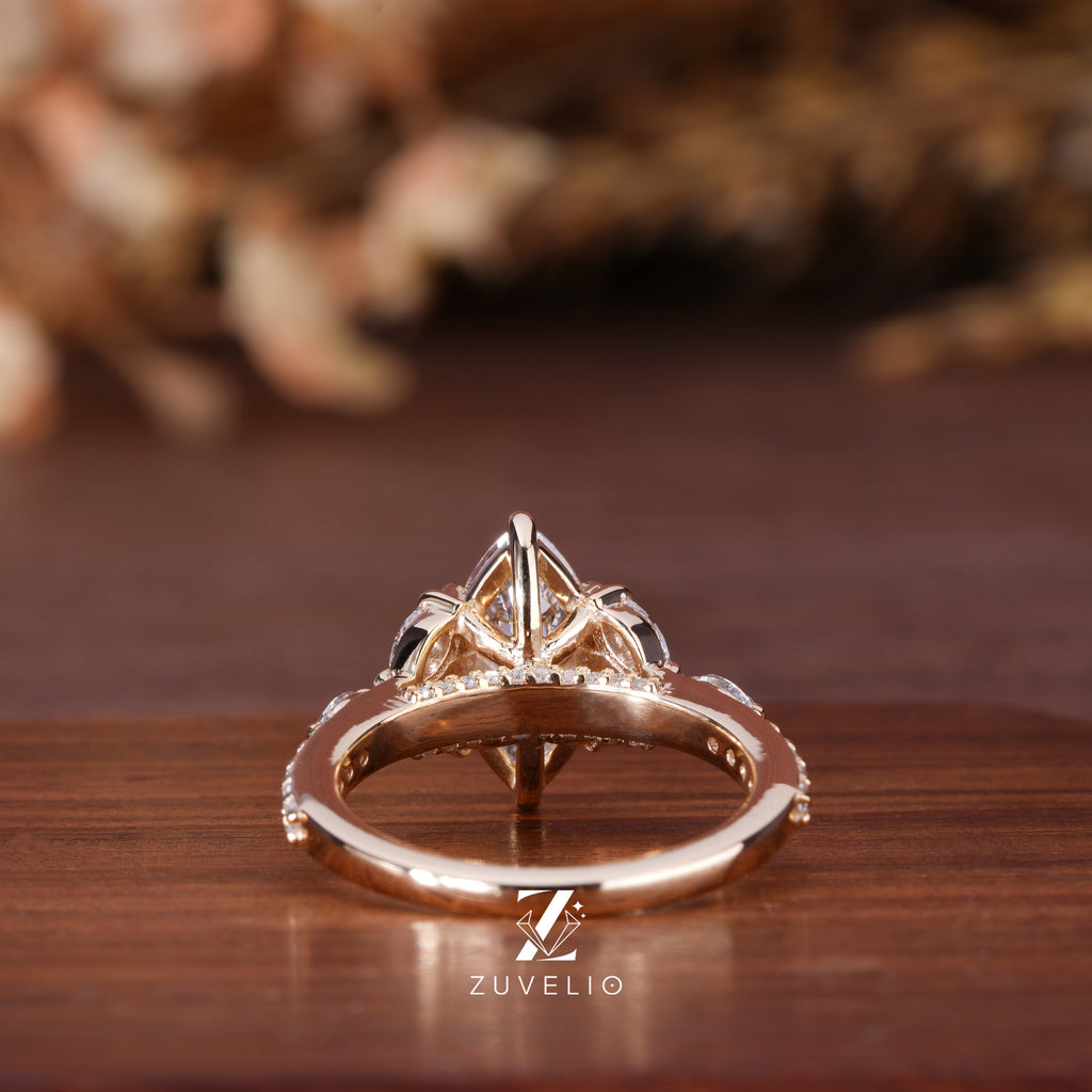 Marquise Cluster Lab Diamond Ring