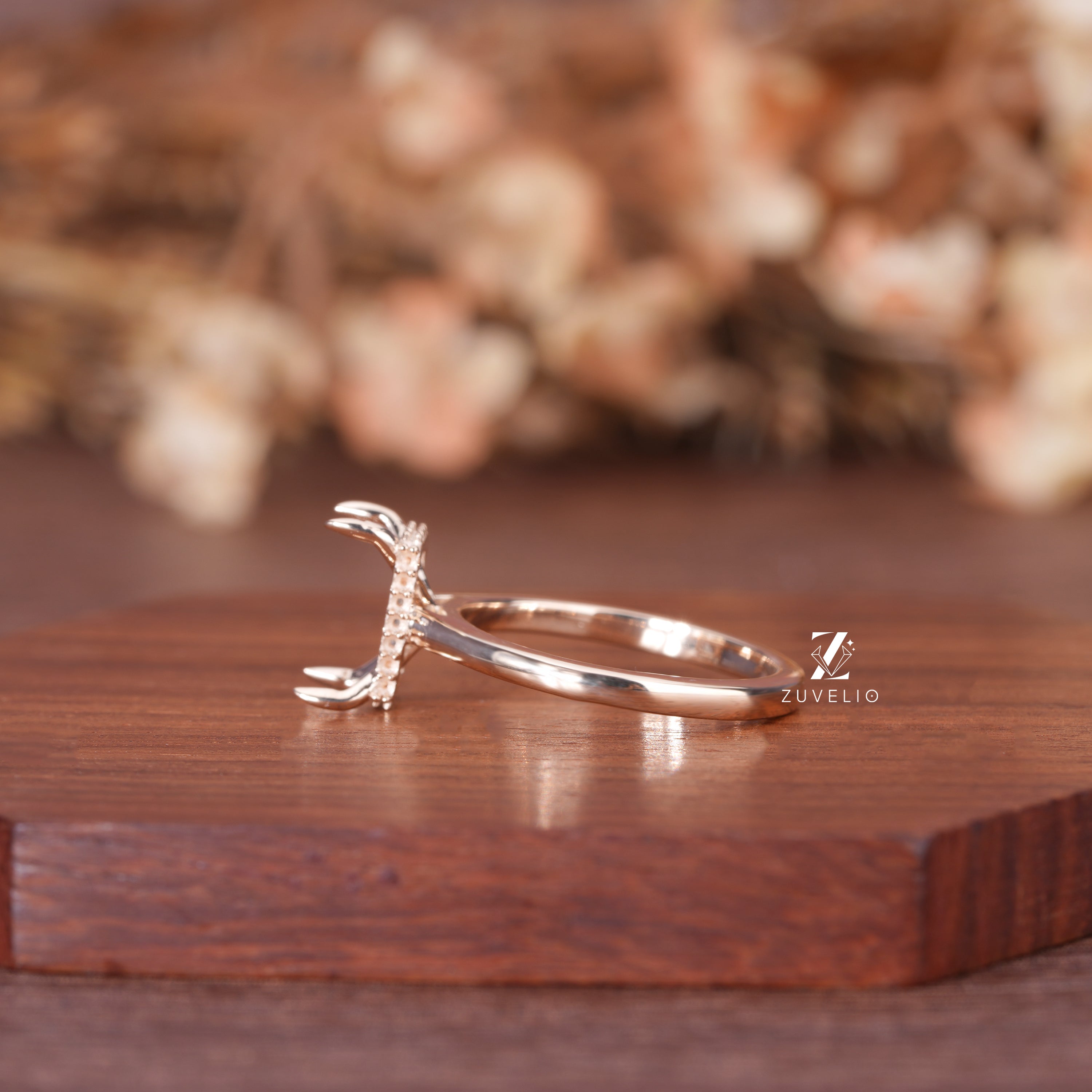 Radiant Semi Mount Diamond Ring