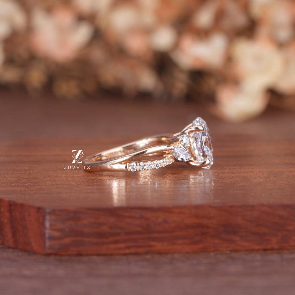 Oval Split Shank Ring