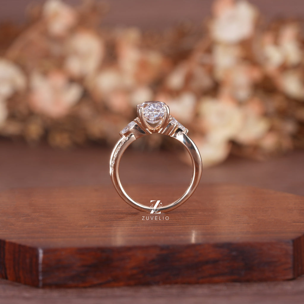 Oval Split Shank Ring