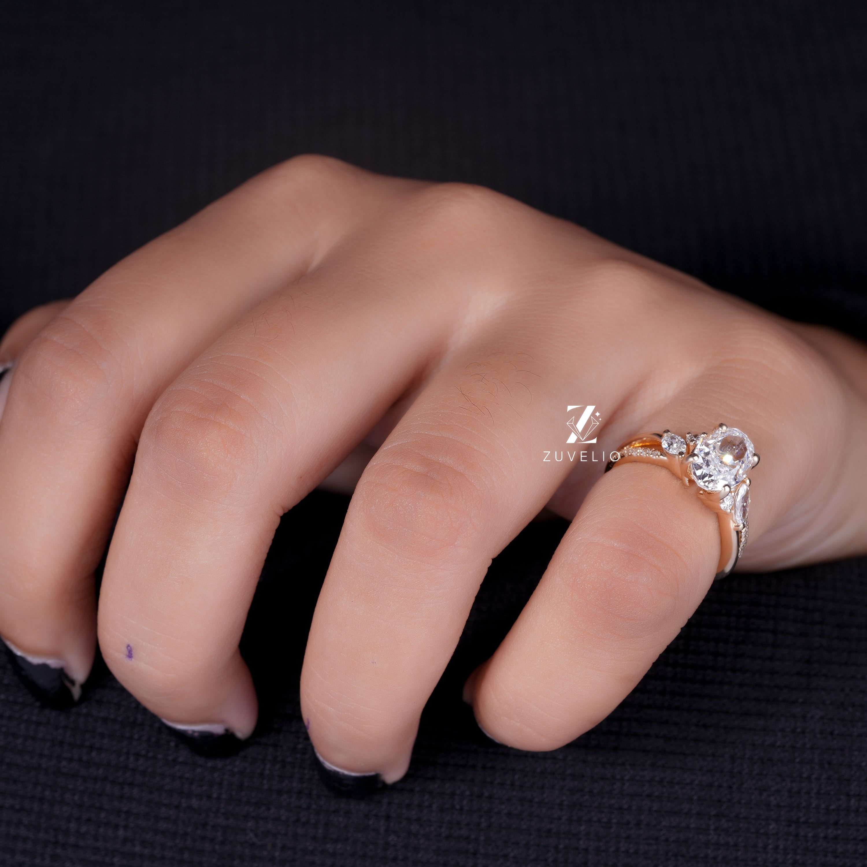 Oval Split Shank Ring