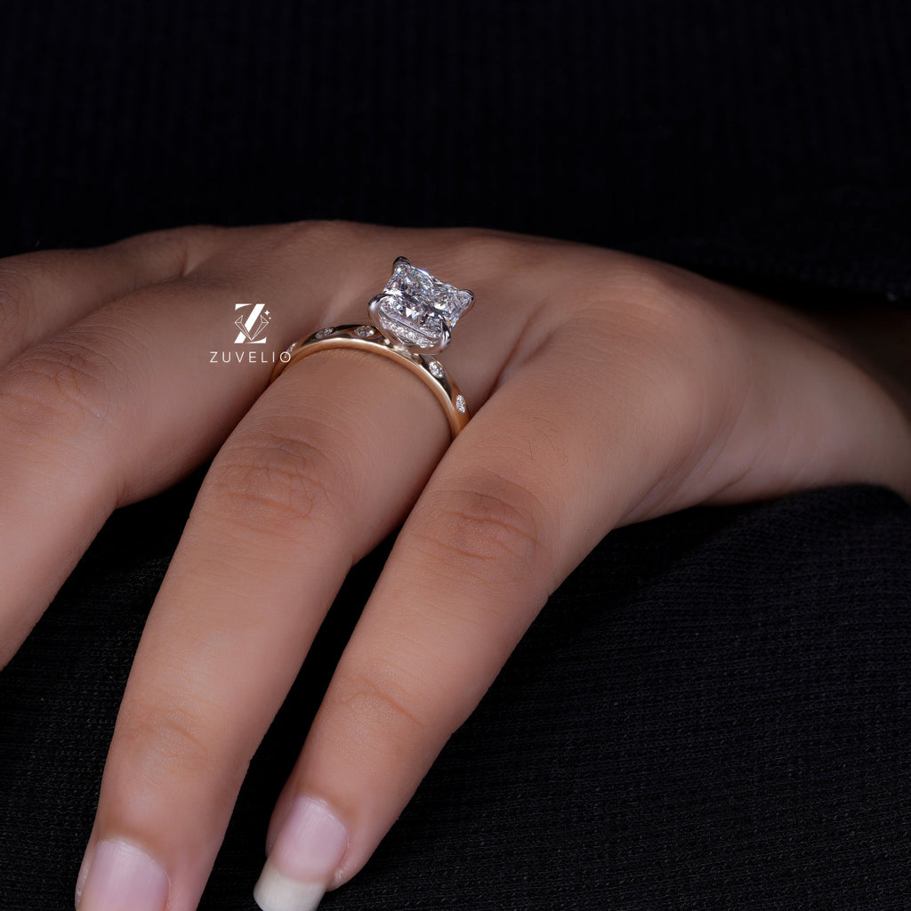 Princess Hidden Halo Ring
