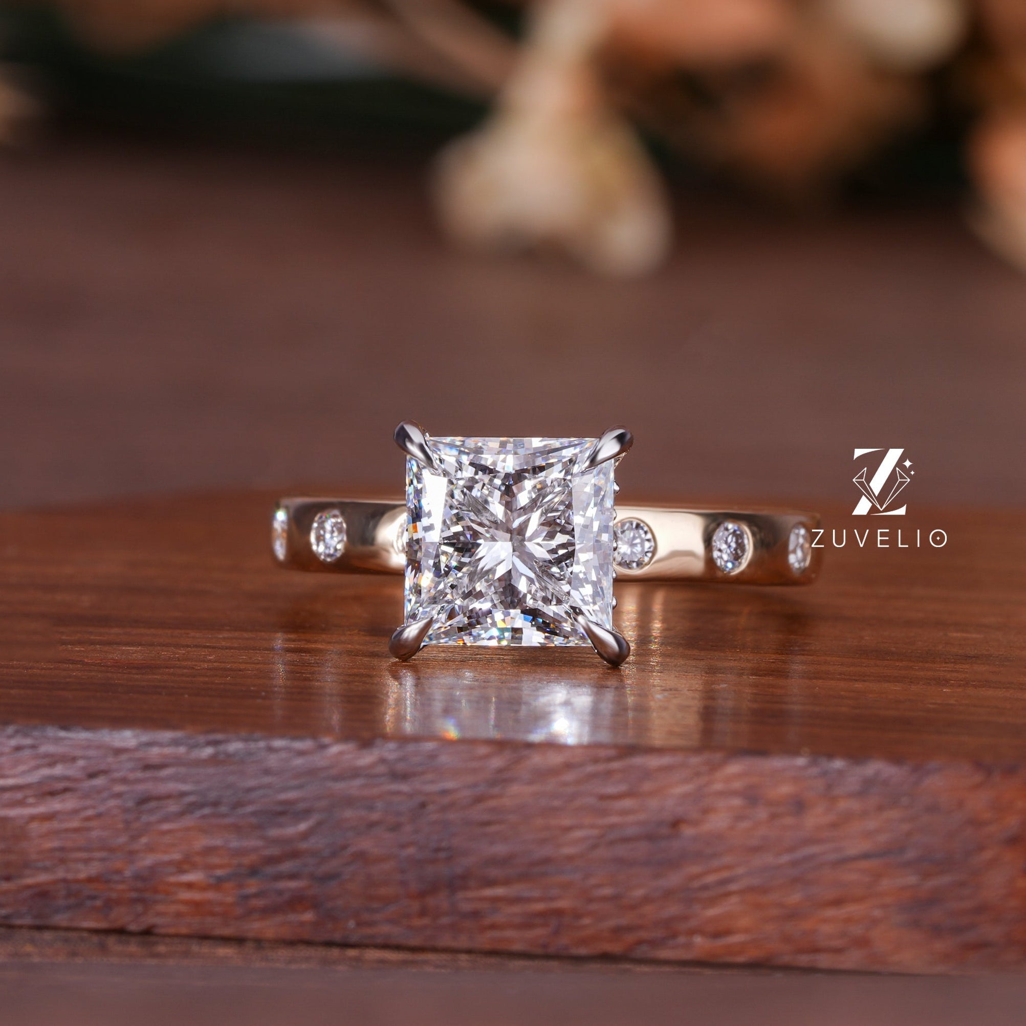 Princess Hidden Halo Ring