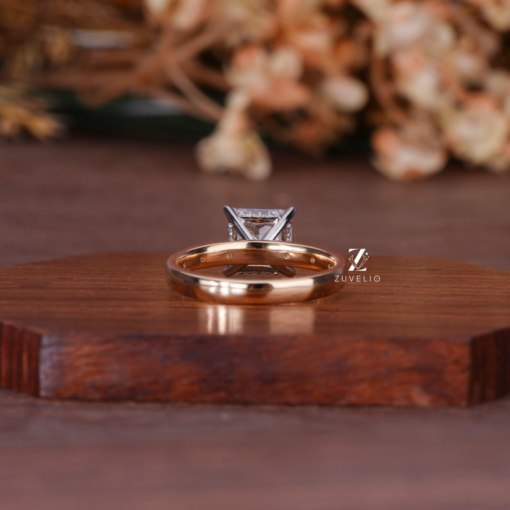 Princess Hidden Halo Ring
